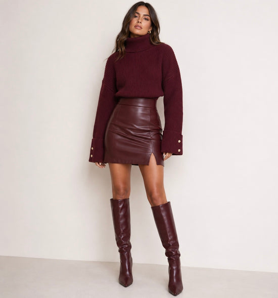 The Bordeaux Muse Knit