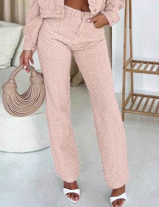 Blush Lumière Tailored Pants