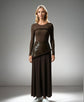 Chocolate Brown Maxi Skirt
