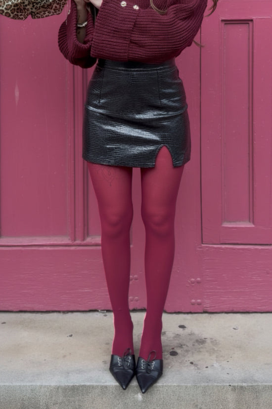 Burgundy Stockings