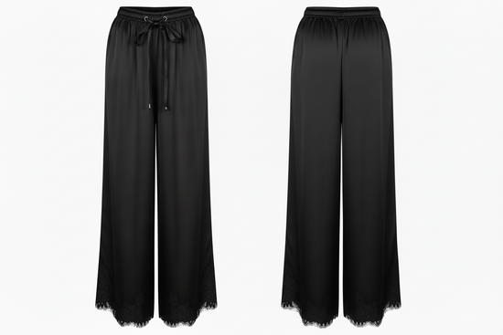 Satin Black Pants