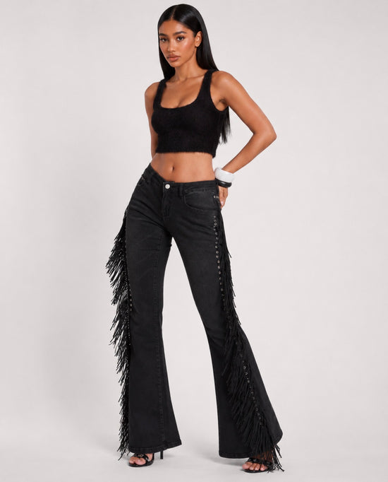 Sierra Fringe Flare Jeans