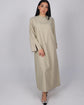 Plain Linen Abaya Dress