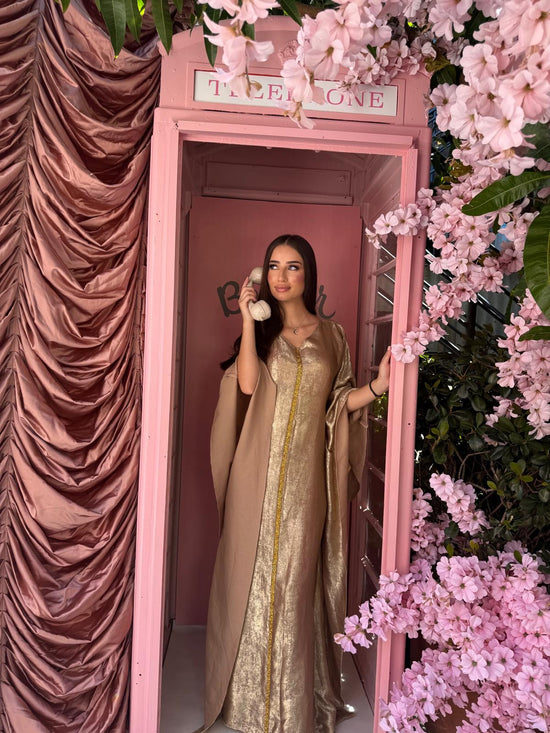 Golden Abaya Dress