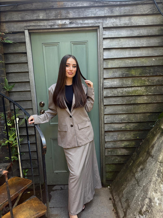 Oversized Blazer and Maxi Skirt